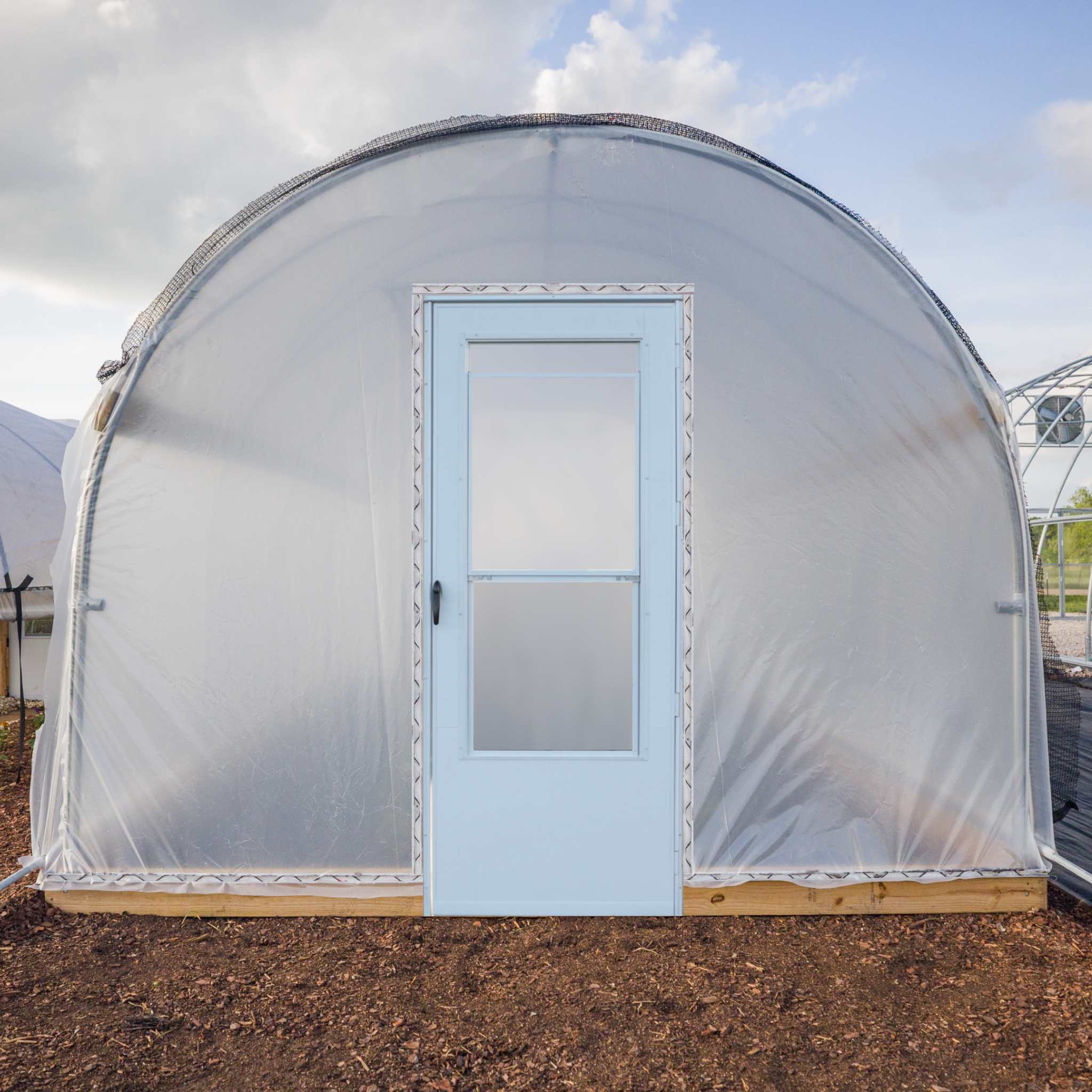 Bootstrap Farmer 10' Essential High Tunnel Kit - Roll-up Sides and End Wall Door Kit Included