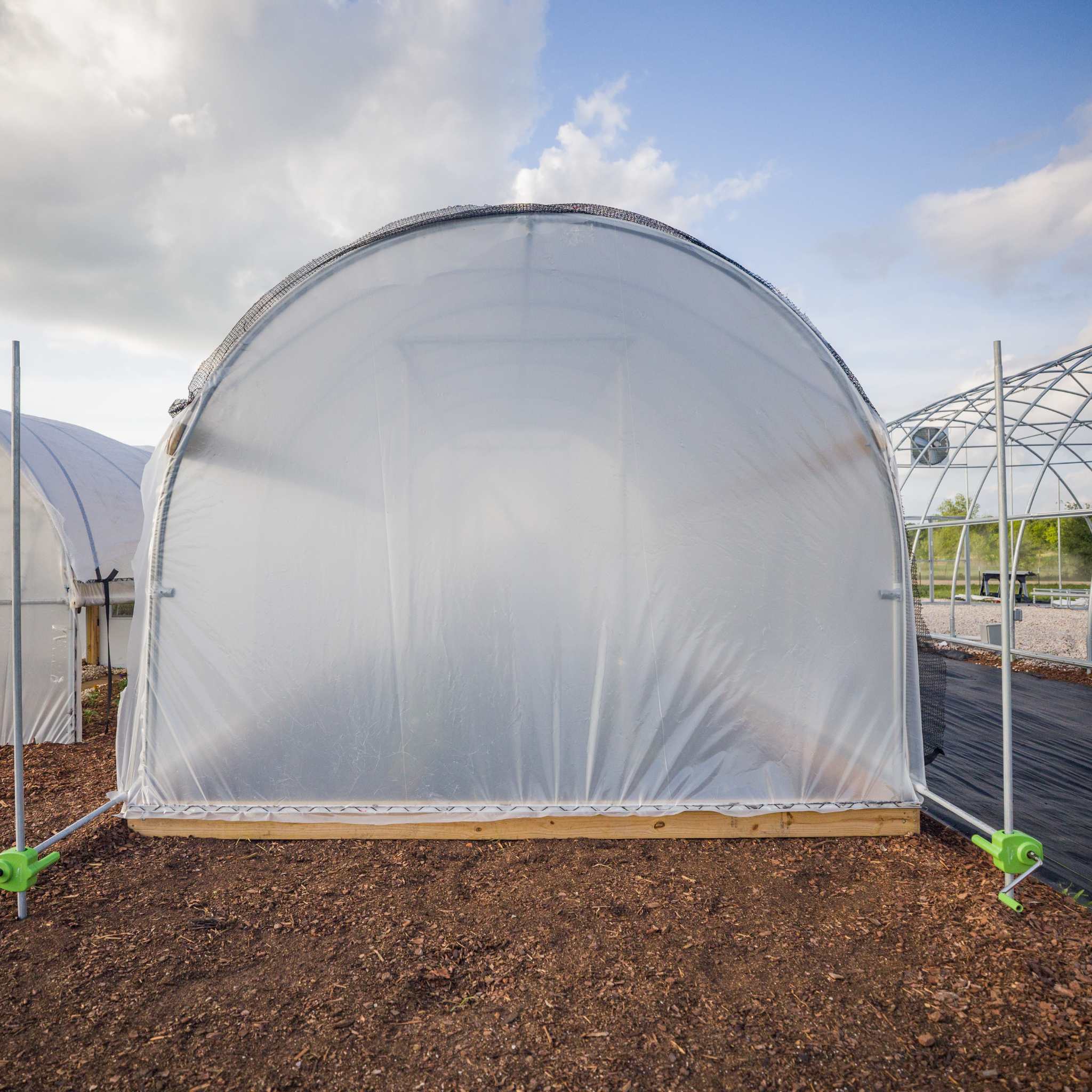 Bootstrap Farmer 10' Essential High Tunnel Kit - Roll-up Sides and End Wall Door Kit Included