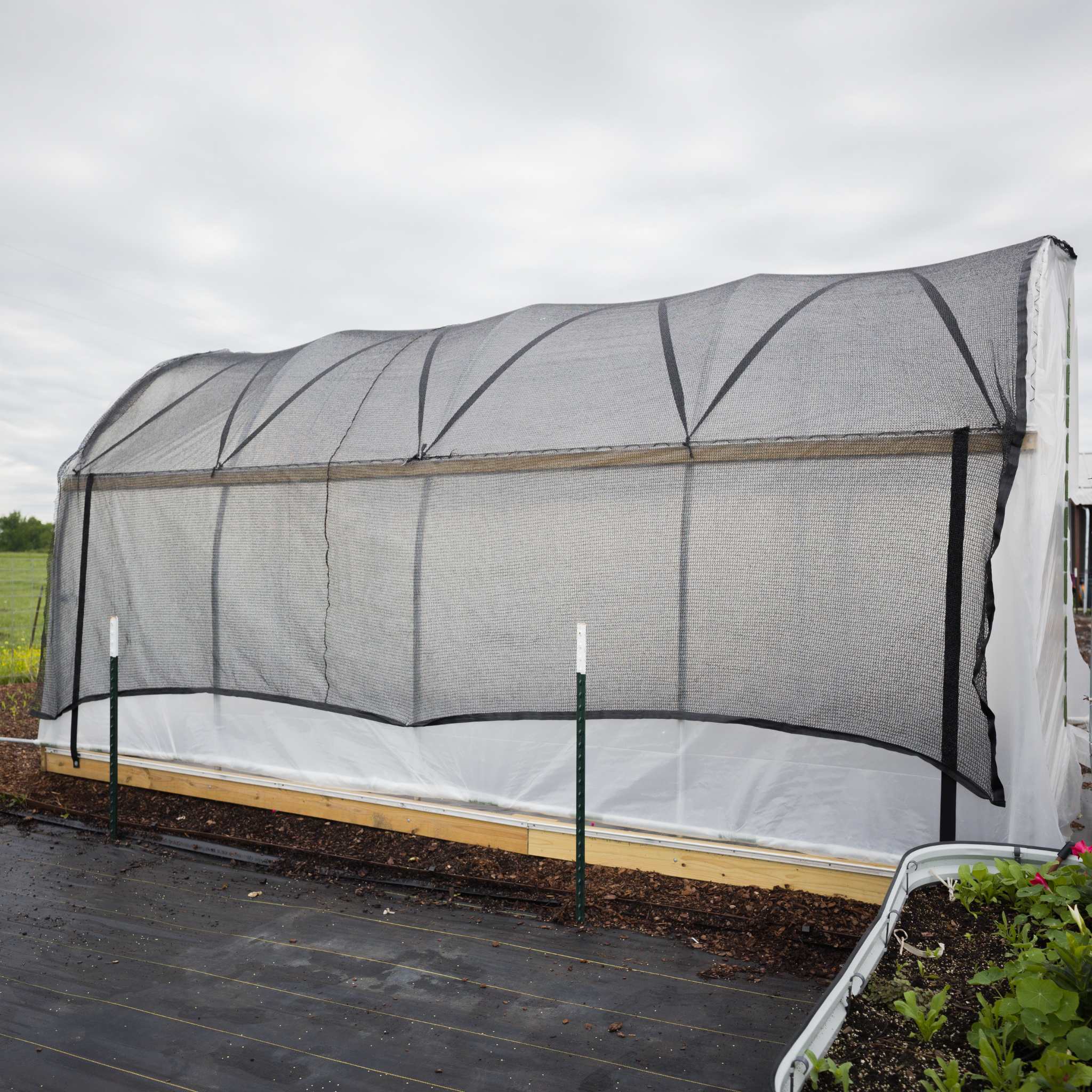 Bootstrap Farmer 10' Essential High Tunnel Kit - Roll-up Sides and End Wall Door Kit Included