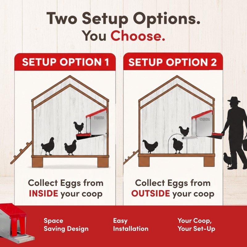 RentACoop Roll-Out Reversible Nesting Box Efficiency - One Compartment