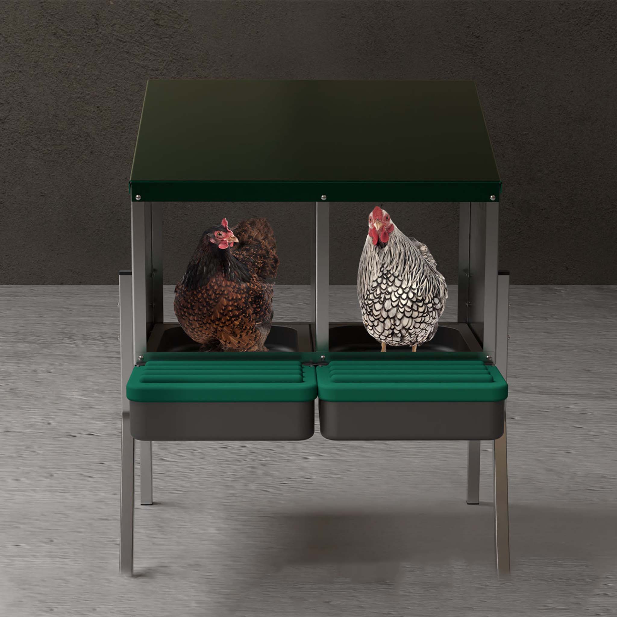 EggHouse Galvanized Nesting Box - Up to 20 Birds