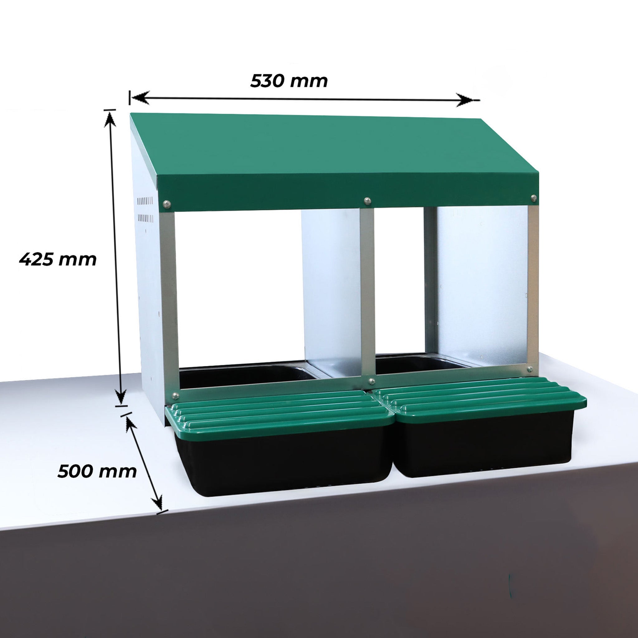 EggHouse Galvanized Nesting Box - Up to 20 Birds