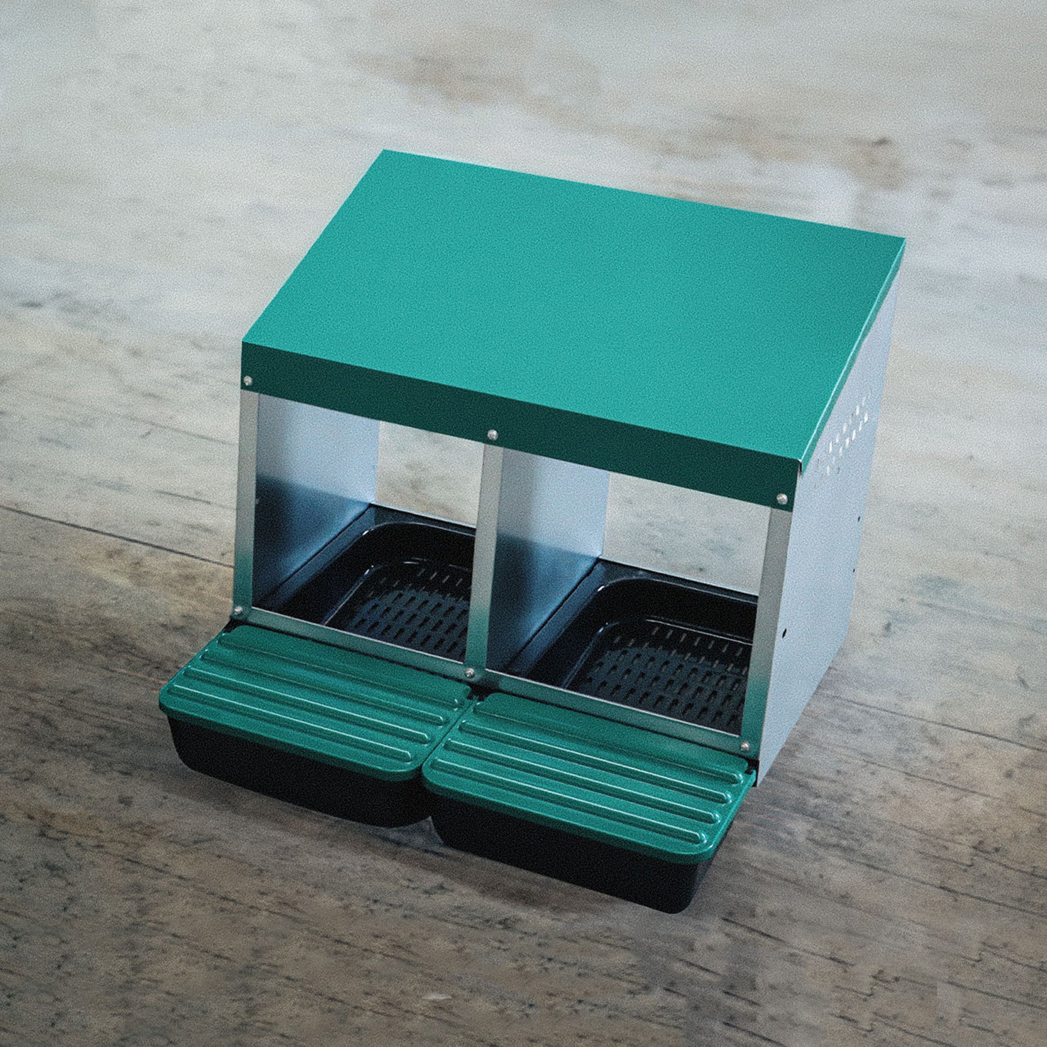 EggHouse Galvanized Nesting Box - Up to 20 Birds