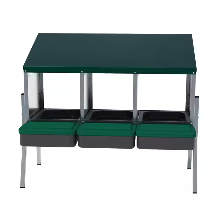 EggHouse Galvanized Nesting Box - Up to 30 Birds