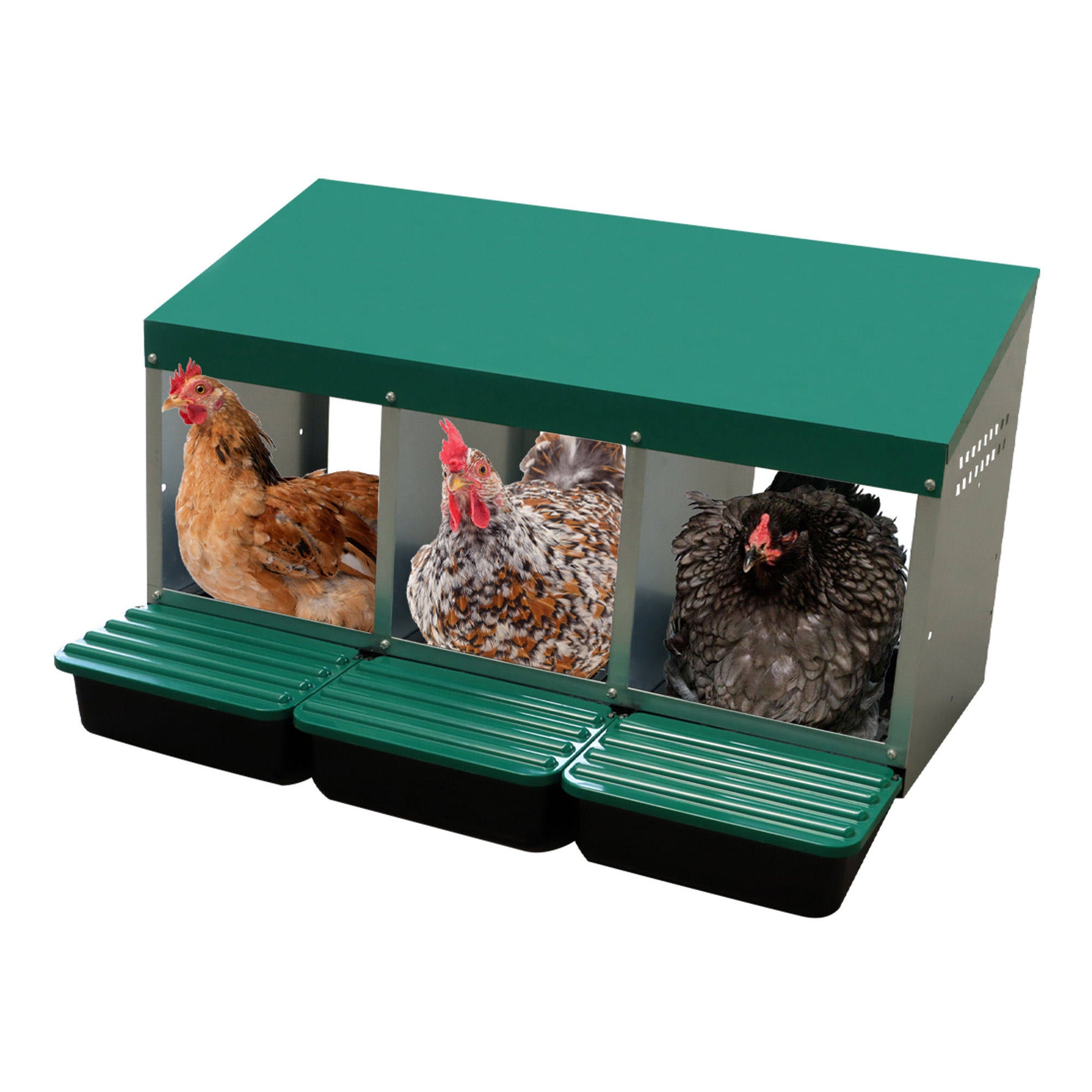 EggHouse Galvanized Nesting Box - Up to 30 Birds