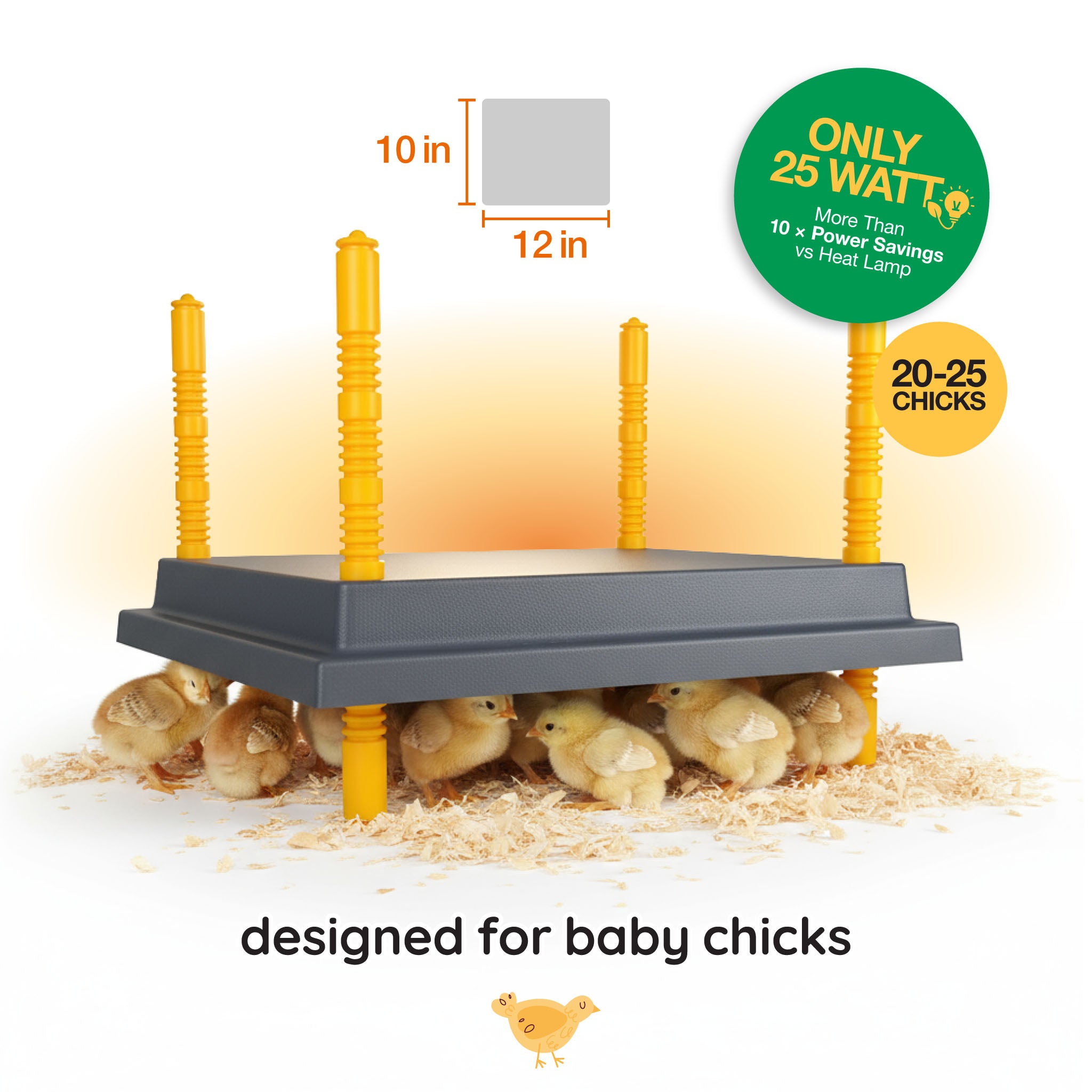 Hatching Time Warmzy Heating Plate 10" x 12" - 20-25 Chicks