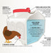 Chicken waterer with features highlighted on a white background