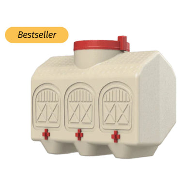 Three nipple chicken waterer, shown on a plain white background with a yellow 'Bestseller' badge in the top-left corner.