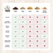 A comparison chart from OverEZ showing features for coffee, hemp, straw, sand, and wood shavings. The chart compares recycled materials against natural bamboo repellents, waste reduction, dust levels, ease of use, and absorption.