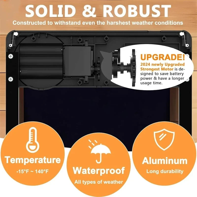 Automatic Chicken Coop Door with Intelligent Timer and Aluminum Timing Opener