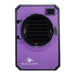 Medium Elite freeze dryer by Blue Alpine, featuring a bright purple front panel with a circular transparent door, black interior racks, and a small digital display screen in the upper right corner.