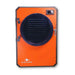 Blue Alpine XL Commercial Freeze Dryer in Blazing Orange on a white background.