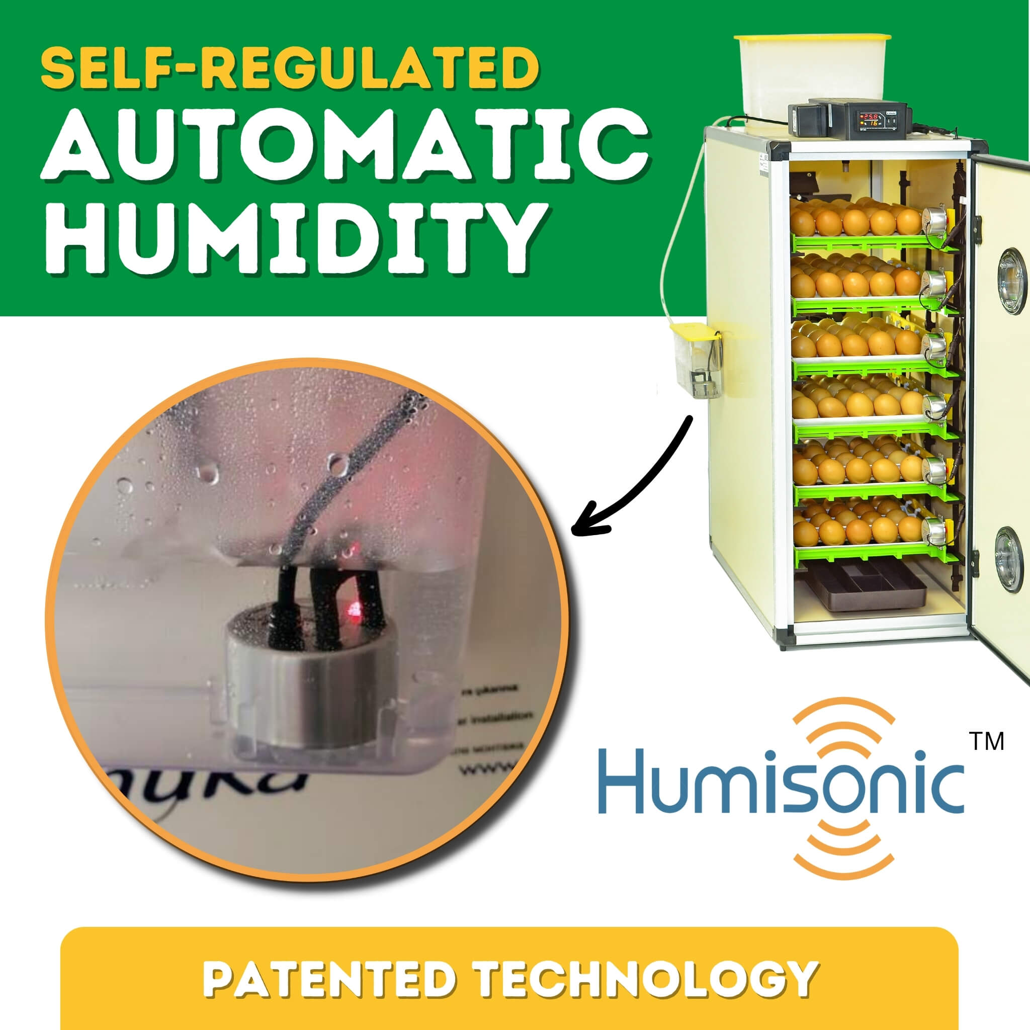 Cimuka CT180 SH Egg Incubator - Setter & Hatcher