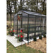 Janco Palmetto 8' x 10' greenhouse with bronze aluminum frame and polycarbonate panels