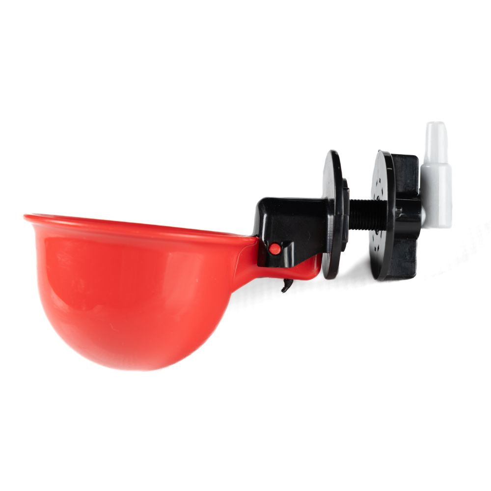 Red drinking bowl for Porta Coop 5 gallon 3-bowl poultry waterer