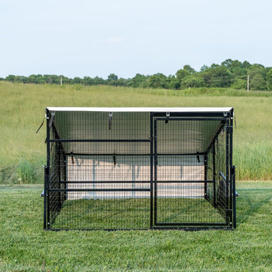 Front view of Porta Coop 6' x 8' Haven mobile chicken coop