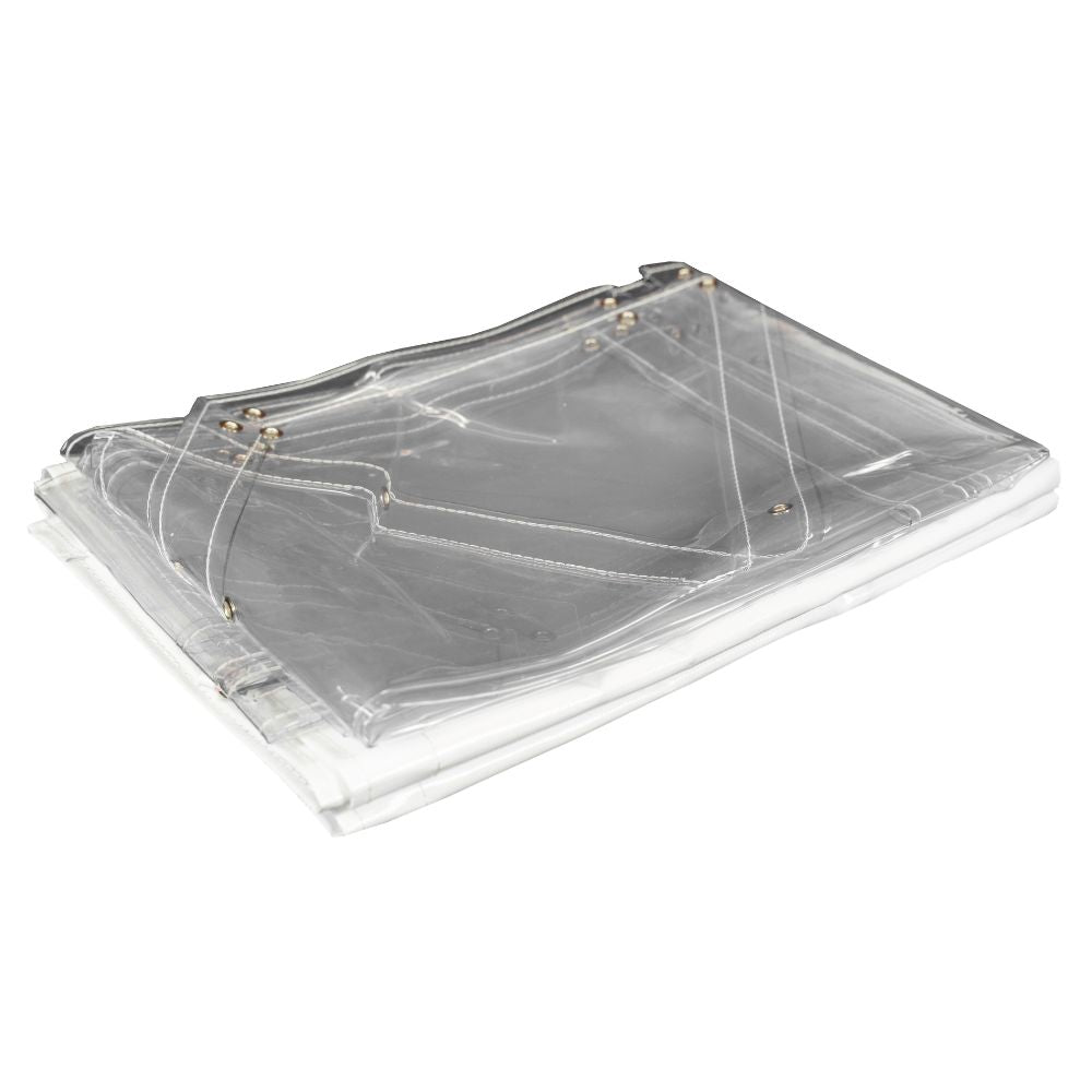 Folded clear Porta Coop Winter Kit enclosure